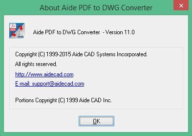 Aide PDF to DWG