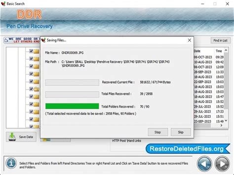 Restore Files - USB